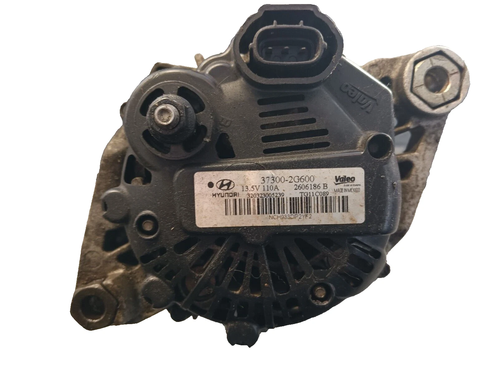 2012 HYUNDAI SANTA FE 4 CYL 2.4 ALTERNATOR OEM VALEO - Image 5