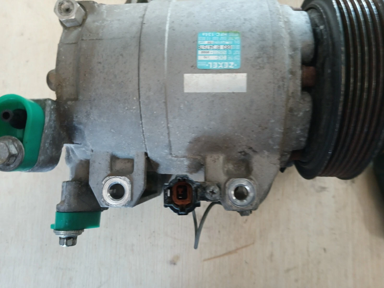 2006 NISSAN ALTIMA 2.5L S AC COMPRESSOR WITH CLWTCH ZEXZEL N. 683BF 347578 - Image 2